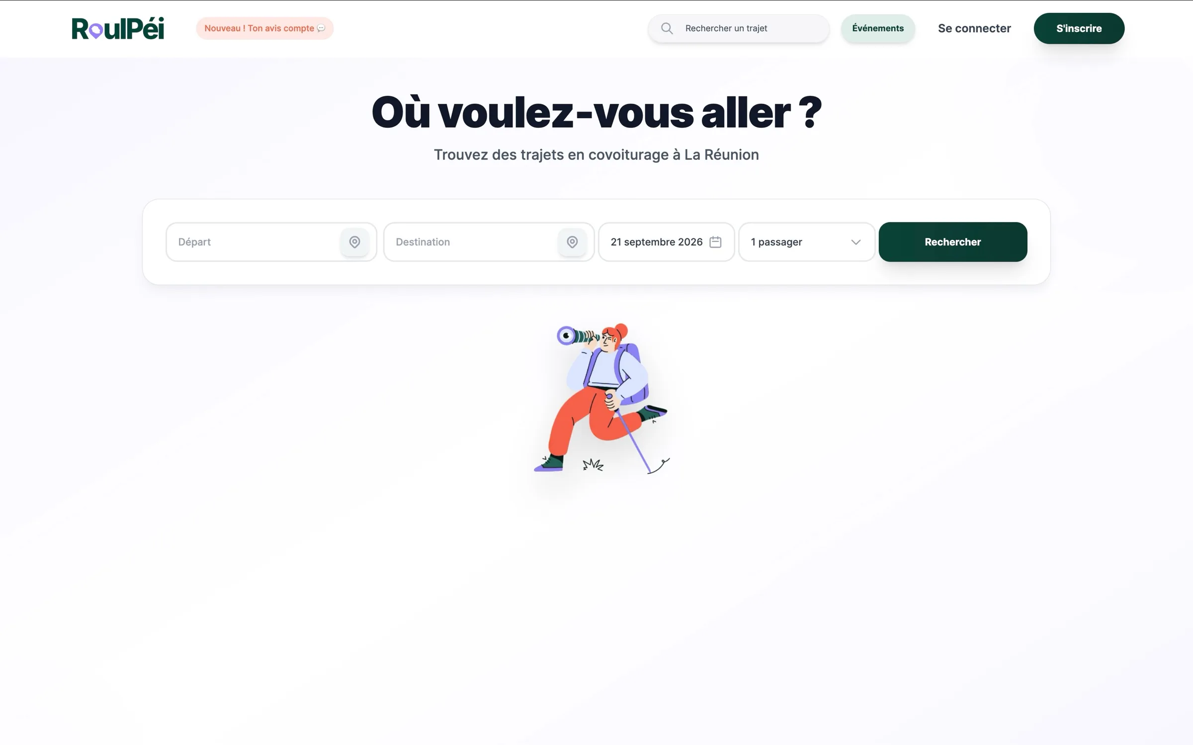 Page d'accueil de roulpei.re : où voulez-vous aller ?